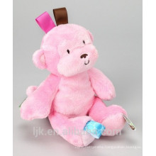 customized design plush pink monkey stuffed toys